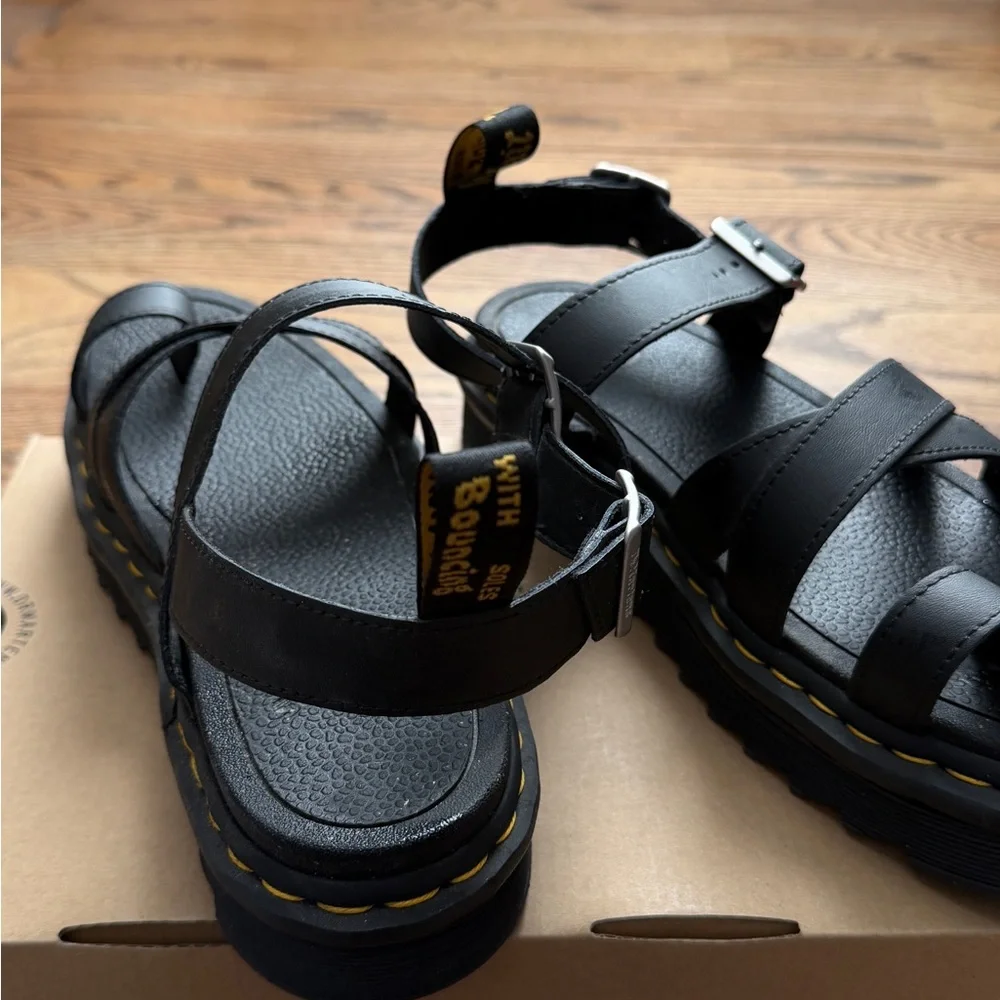 Dr. Martens Black Strappy Sandals - Picture 4 of 6